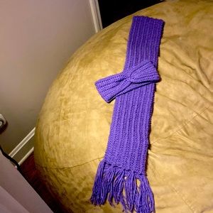 Homemade scarf and ear muff